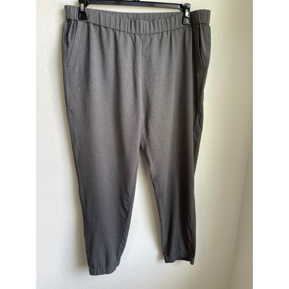 Eddie Bauer Myriad Flexion Joggers Gray Outdoor DWR Stretch Pants Womens Large